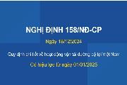 Nghị định số 158/2024/NĐ-CP của Chính phủ: Quy định về hoạt động vận tải đường bộ