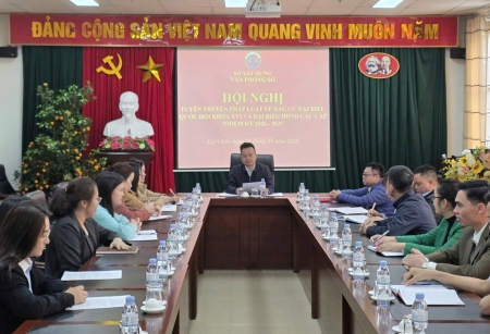 Văn phòng Sở Xây dựng tổ chức Hội nghị tuyên truyền pháp luật về bầu cử đại biểu...