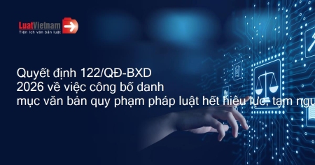 Quyết định về việc công bố Danh mục văn bản quy phạm pháp luật hết hiệu lực, tạm ngưng hiệu lực thuộc lĩnh vực quản lý nhà nước của Bộ Xây dựng năm 2025