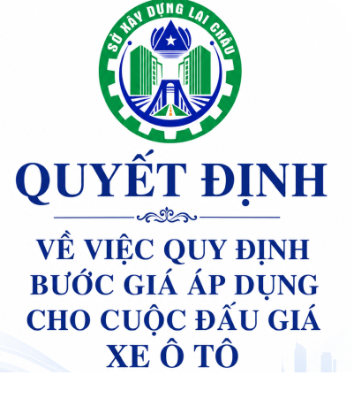 Quyết định về việc quy định bước giá áp dụng cho cuộc đấu giá