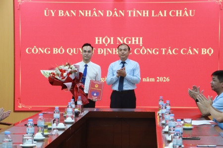 Công bố Quyết định bổ nhiệm Phó Giám đốc Sở Xây dựng tỉnh Lai Châu