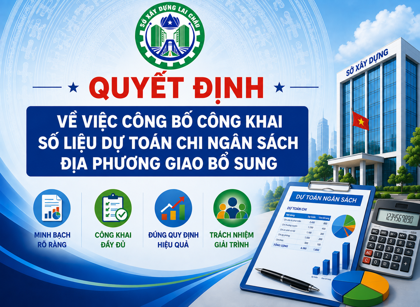 Quyết định về việc công bố công khai số liệu dự toán chi ngân sách địa phương giao bổ sung năm 2025